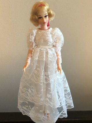 Vintage Absolutely Barbie Hair Happenins Francie Doll Tagged Dress
