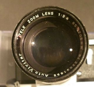Vintage Nikon F Camera.  Vivitar Tele Zoom Lens. 7