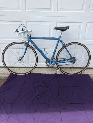 1986 Cannondale 21” Vintage Bike Factory Ice Blue Full Dura Ace SR1000 Groupset 7