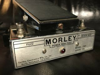 Morley Tel Ray Power Wah Fuzz Pwf Vintage Pedal Very Intense Fuzz Sustain Wah