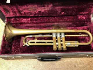 Vintage Fe Olds & Son 1954 Special Trumpet Los Angeles Ca W/case And Mouthpiece