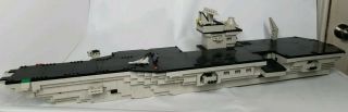 Mega Bloks Pro - Builder Uss Kittyhawk Aircraft Carrier Set 9780 Incomplete
