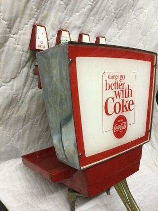 Vintage 1960 ' s Era Coca - Cola Sprite Fanta 4 Jet Soda Fountain Dispenser 12