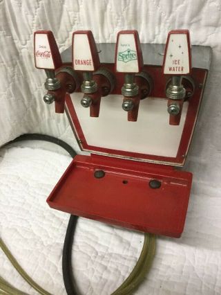 Vintage 1960 ' s Era Coca - Cola Sprite Fanta 4 Jet Soda Fountain Dispenser 2