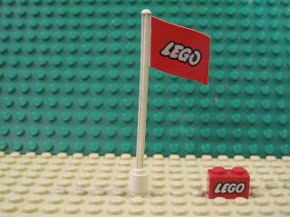 LEGO SYSTEM DENMARK VINTAGE 1950 ' S lego logo flag HO VERY RARE ITEMS & brick 2