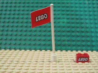 LEGO SYSTEM DENMARK VINTAGE 1950 ' S lego logo flag HO VERY RARE ITEMS & brick 3