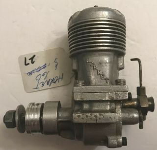 Vintage 1945 Hornet 60 R Model Spark Ignition Cl/uc Tether Car Engine