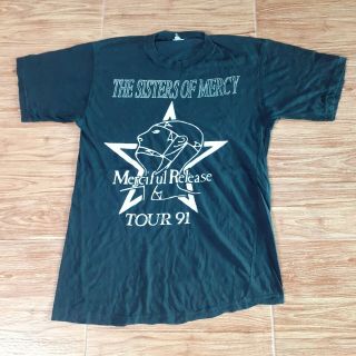 Rare Vintage The Sisters Of Mercy 90s Not A Reprint Rock T Shirt Size L