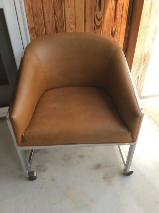 Vintage Chrome Thonet Bilo Baughman Style Club Chair/midcentury Modern Chair