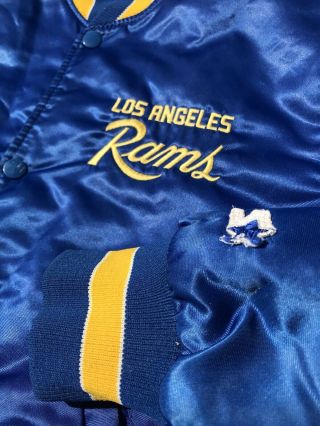 Vintage Los Angeles Rams Starter Satin Jacket Jersey Shirt 90s NFL Donald Goff 2