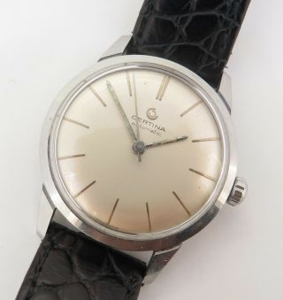 Vintage Certina 25 - 45 Automatic 21 Jewels Steel Mens Watch $1 No Res