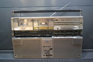 Vintage Sharp Gf - 666 Stereo Radio Cassette Recorder 80 