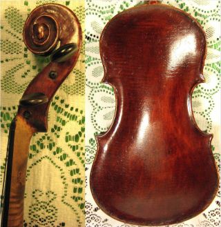 Interesting Old Antique Violin By F.  E Coulter 1909 Portland 4/4