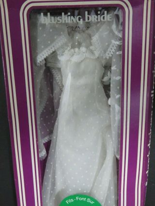Cher Blushing Bride wedding ensemble By Bob Mackie for Mego doll RARE 2