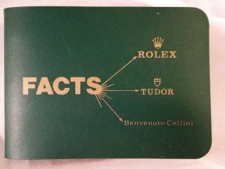 Vintage Rolex Dealer Pocket Size Facts Book In 3 Ring Binder