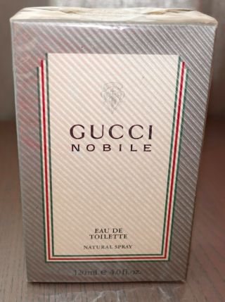 Gucci Nobile Eau De Toilette Spray 4 Fl.  Oz.  Vintage Discontinued Men Nib