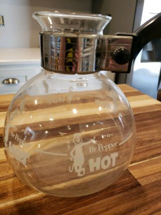 Antique Vintage Old Try HOT Dr Pepper Carafe With 4 Mugs Set Soda Pop 3