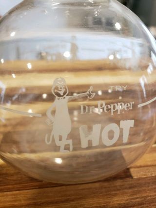 Antique Vintage Old Try HOT Dr Pepper Carafe With 4 Mugs Set Soda Pop 5