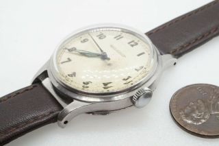 VINTAGE JAEGER - LECOULTRE LE COULTRE STEEL GENT ' S WRISTWATCH $1 2