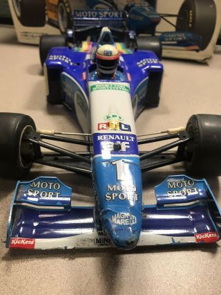 Vintage Tamiya Benetton Renault B195 F1 F103 Chassis 1/10 roller w/ BODY Box 4