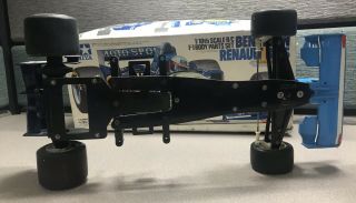 Vintage Tamiya Benetton Renault B195 F1 F103 Chassis 1/10 roller w/ BODY Box 8