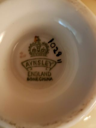 Vintage Aynsley Bone China Teacup (Only) Signed J A Bailey Cabbage Rose England 4