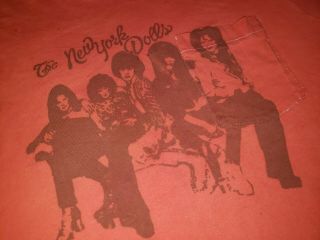 Vtg 1970s 80s York Dolls Iggy Stooges Punk Rock Metal Concert Tour T Shirt