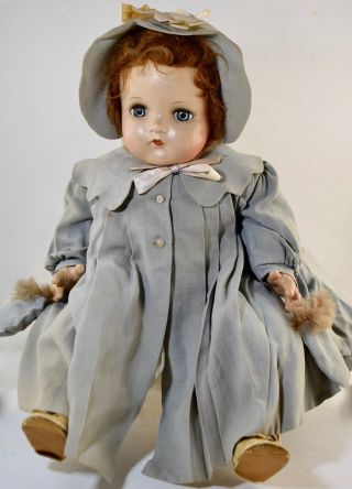 Vintage Madame Alexander " Baby Genius " 20 " Composition Doll W/original Clothes