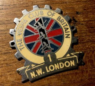 Vespa Club Of Britain Vintage 50’s Badge Nw London