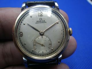 1946 Pristine Vintage Omega R.  2402 - 1 Ss/gold,  Tear Drop Lugs,  Bumper,  Cal 28 - 10 Rm