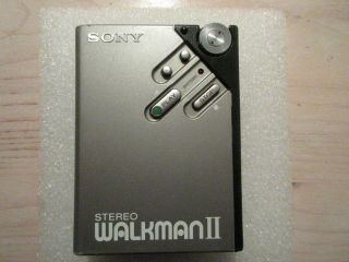 Vintage Sony Wm - 2 Stereo Walkman Cassette Player - Belt