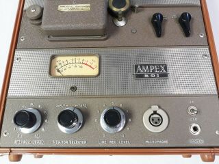 Vintage Ampex 601 Reel - To - Reel Tape Recorder with Tape - 71019d 6