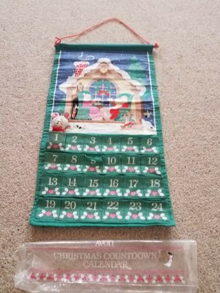 Avon Vintage 1987 Mouse Advent Calendar Fabric In Package