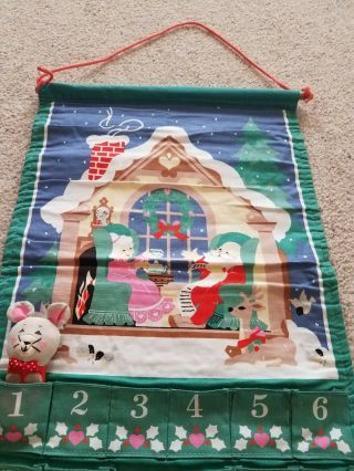 Avon vintage 1987 Mouse Advent calendar fabric in package 3