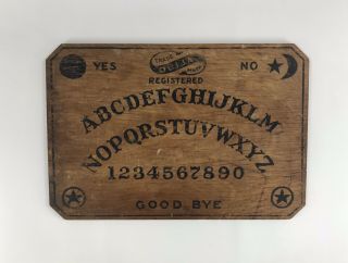 Rare Antique 1919 William Fuld Wood Ouija Talking Board Vtg Halloween Oracle