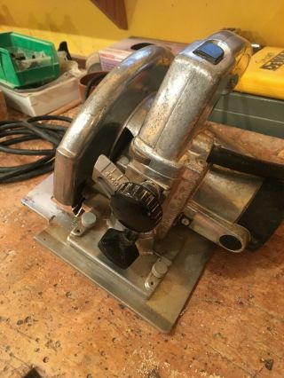 Vintage,  Porter Cable,  Model 597,  7 - 1/4 inch Circular Saw,  runs well 5