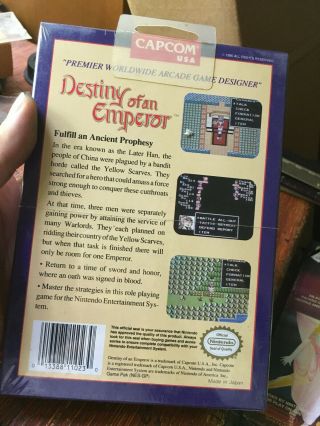 Vintage Destiny of An Emperor NES Nintendo Factory Video Game 2