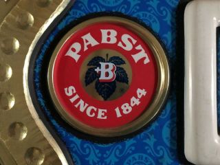 (VTG) 1960s Pabst Blue Ribbon Beer Hanging Plastic Cold Beer Advertising Sign 5