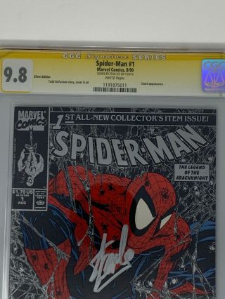 SPIDER - MAN 1 CGC SS 9.  8 NM/M SIGNED STAN LEE GORGEOUS SILVER TORMENT RARE 3