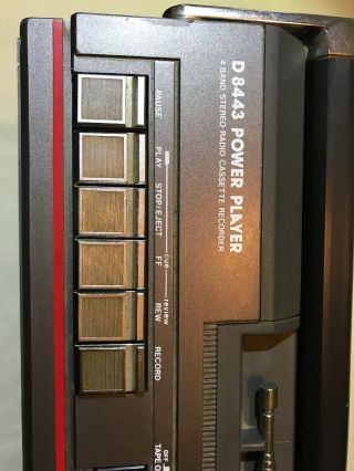 Vintage Magnavox D8443 Power Player,  Ghetto Blaster 5 Speaker System Boombox 80s 5