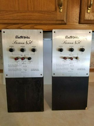 Rare Vintage Electro Voice Stereon 850 Speaker Hookup Control Panels