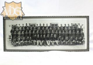 Framed Ww2 Us Army Unit Photo Medical And Infantry Soldiers Photo