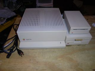Vintage Apple Iigs Computer With 2 Apple Disk Drive 3.  5 And 5.  25 Parts