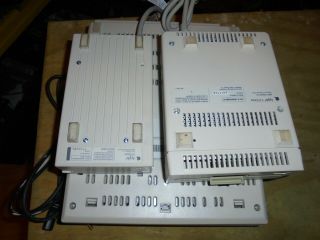 VINTAGE APPLE IIGS COMPUTER with 2 apple disk drive 3.  5 and 5.  25 parts 6
