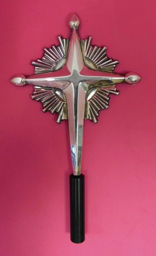 VINTAGE GORHAM STERLING SILVER CHRISTMAS TREE TOPPER CROSS,  440 4