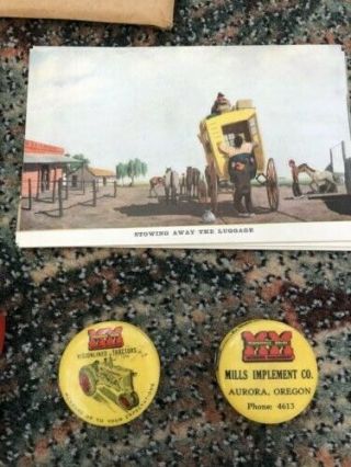 Vintage Minneapolis Moline Pencils,  Tape measures,  Coloring books,  Post Cards 2