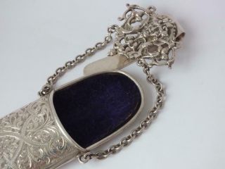 Decorative Antique Sterling Silver Glasses Case 1905/ L 22.  5 cm 4