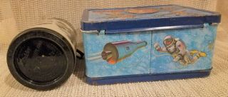 Vintage Six Million Dollar Man Lunch Box Aladdin 1974 45 YEARS OLD WITH THERMOS 3
