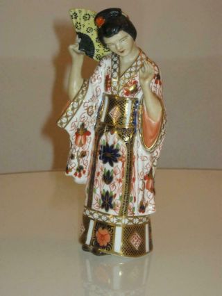 Stunning Vintage Royal Crown Derby Imari Porcelain Geisha Figure F477