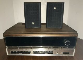 Vintage Heathkit Ar - 29 Am / Fm Stereo Wood Case W/speakers